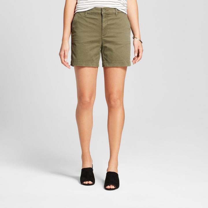 Women's 5 Chino Shorts - A New Day Green