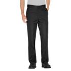 Dickies Men's Regular Straight Fit Twill Work Pants With Extra Pocket- Black