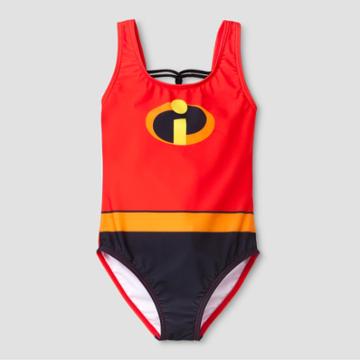 Disney Girls' The Incredibles One Piece Swim