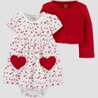 Baby Girls' 2pc Dress-cardi Set - Just One You Made By Carter's White Newborn, Girl's