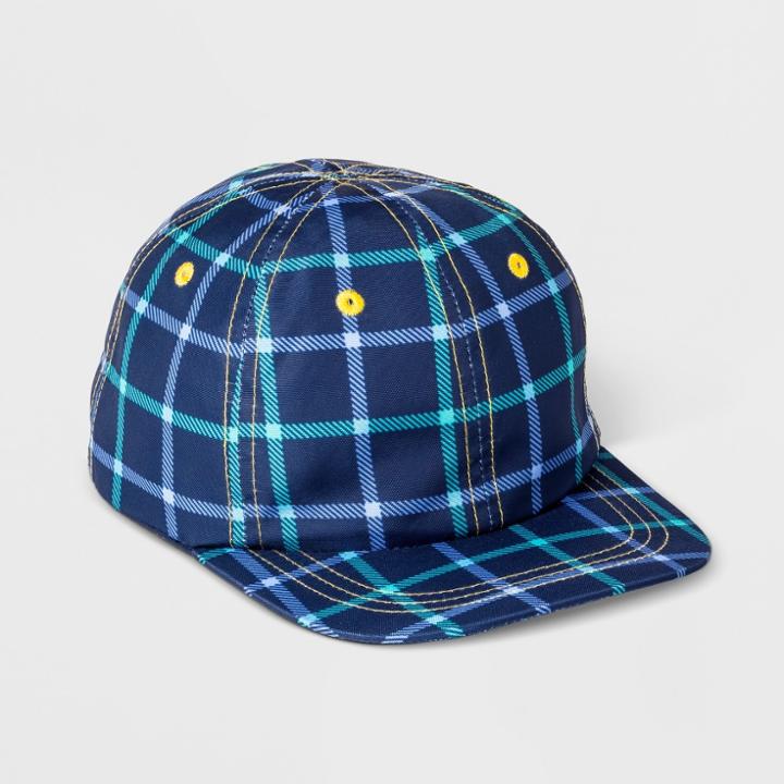 Boys' Plaid Baseball Cap - Cat & Jack One Size,