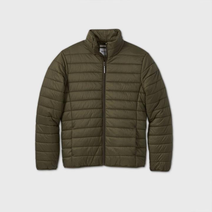 Men's Puffer Jacket - Goodfellow & Co Green
