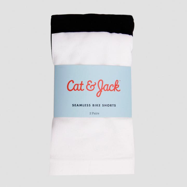Girls' Seamless Leggings - Cat & Jack 4-6x, Size: 4-6, Black White