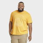 Men's Big & Tall Standard Fit Short Sleeve Crew Neck T-shirt - Goodfellow & Co Yellow/landscape