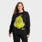 Adult Plus Size The Grinch Graphic Sweatshirt - Black