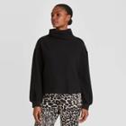 Women's Balloon Sleeve Sweatshirt - Who What Wear Black