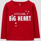 Baby Girls' Valentine's Day Big Heart T-shirt - Just One You Made By Carter's Red