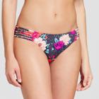 Women's Beach Hipster Strappy Bikini Bottom - Shade & Shore Purple
