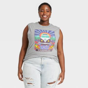 Women's Groove Volkswagen Muscle Graphic Tank Top - Gray