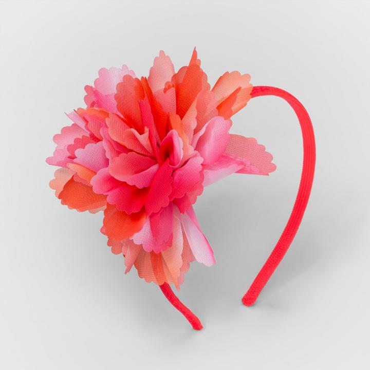 Girls' Ombre Flower Headband - Cat & Jack Coral