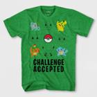 Boys' Pokemon Grid Challenge Short Sleeve T-shirt - Heather Green