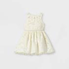 Mia & Mimi Toddler Girls' Floral Tulle Tank Dress - White