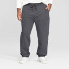 Men's Big & Tall Fleece Cinched Jogger Pants - Goodfellow & Co Charcoal (grey)