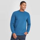 Men's Regular Fit Crew Fleece Sweatshirt - Goodfellow & Co Blue