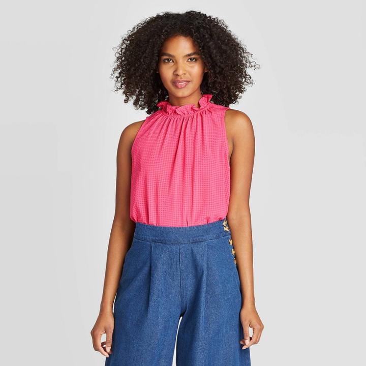 Women's Sleeveless Blouse - Who What Wear Pink