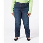 Denizen From Levi's Women's Plus Size High-rise Straight Jeans - Disco Queen