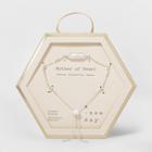 Boxed Hexagon With Mother Of Pearl Stone Bolo Bracelet - A New Day Pearl, Women's, White