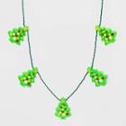 Charlotte Christmas Tree Light Up Strand Necklaces - Green, Women's