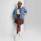 Women's Plus Size Sherpa Lined Bomber Jacket - Wild Fable