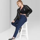Women's Plus Size High-rise Skinny Jeans - Wild Fable Blue