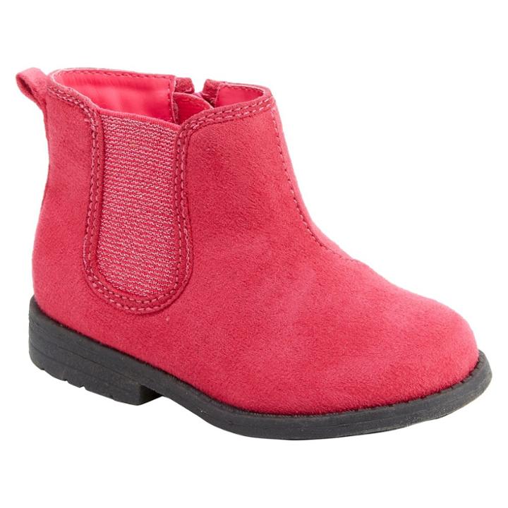 Toddler Girls' Faith Booties - Just One You Made By Carter's Pink 12, Girl's,