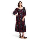 Women's Floral Print Volume 3/4 Sleeve Dress - Rachel Comey X Target Red