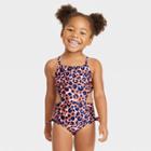 Toddler Girls' Leopard Print One Piece Swimsuit - Cat & Jack