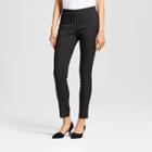Women's Striped Skinny Ankle Pants - Who What Wear Black/white
