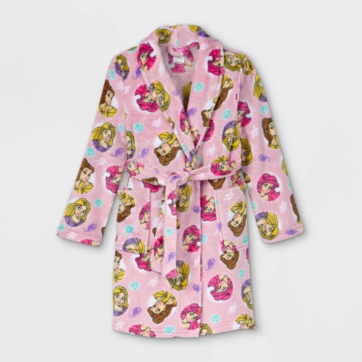 Girls' Disney Princess Robe - Pink