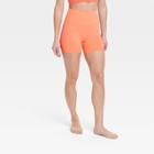 Women's Brushed Sculpt Bike Shorts 5 - All In Motion Coral Pink