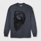 Men's Marvel Black Panther Long Sleeve T-shirt - Black Ember Heather