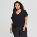 Target Women's Plus Size Lightweight Active T-shirt - Joylab Black