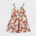 Oshkosh B'gosh Toddler Girls' Tank Top Floral Tiered Dress - Brown