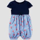 Baby Girls' Strawberry Romper - Just One You Made By Carter's Blue