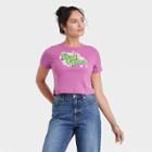 Warner Bros. Women's Fresh Prince Baby Short Sleeve Cropped Graphic T-shirt - Purple