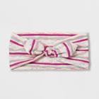 Cat & Jack Girls' Knot Bow Striped Headwrap,