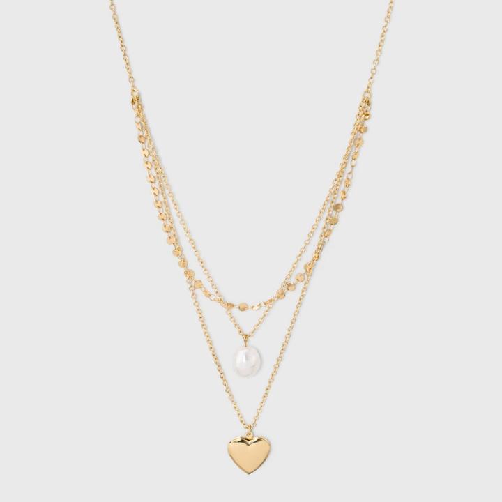 Sugarfix By Baublebar Charm Embellishments Layered Necklace - Gold, Women's