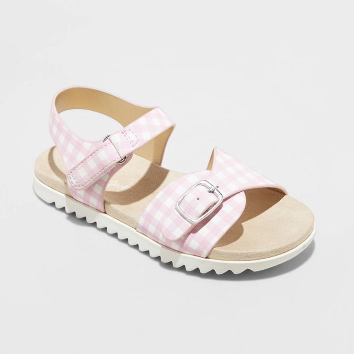 Toddler Girls' Shaelyn Footbed Sandals - Cat & Jack Pink