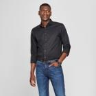 Target Men's Standard Fit Long Sleeve Button-down Dress Shirt - Goodfellow & Co Black