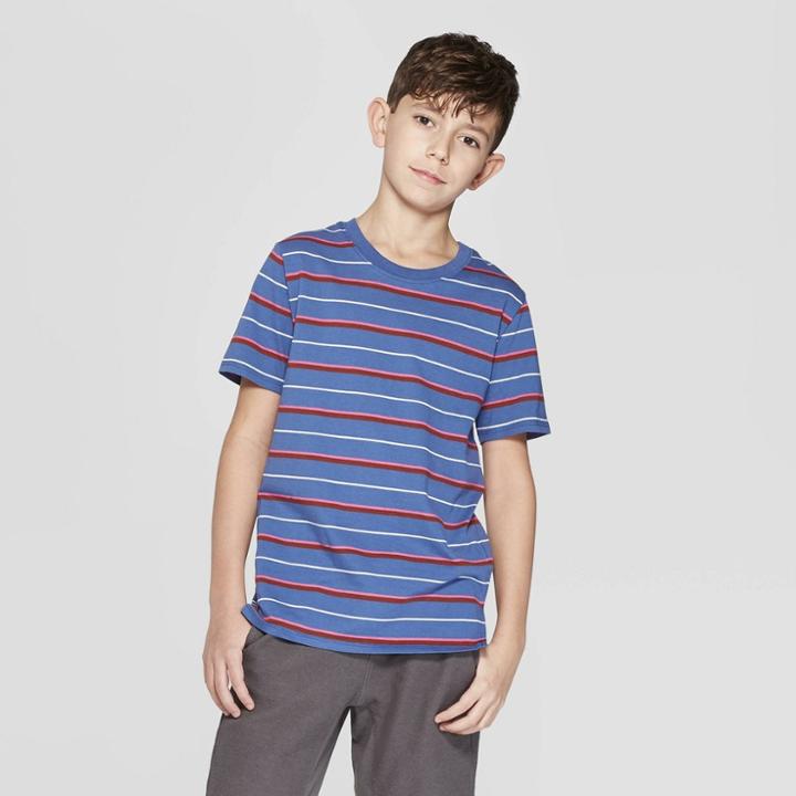 Boys' Short Sleeve Striped T-shirt - Art Class