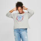 Women's Plus Size California Bear Graphic Sweatshirt - Modern Lux (juniors') Heather Gray