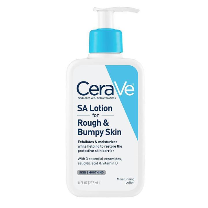 Cerave Sa Body Lotion For Rough And Bumpy Skin With Salicylic Acid, Hyaluronic Acid, Ceramides, And Vitamin D, Fragrance Free