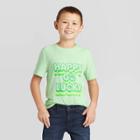 Petiteboys' St. Patrick's Day Short Sleeve Graphic T-shirt - Cat & Jack Light Green L, Boy's,