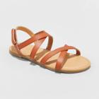 Girls' Luci Ankle Strap Sandals - Cat & Jack Cognac 13, Toddler Girl's, Brown