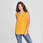 Women's Split Neck Tank - Universal Thread Yellow