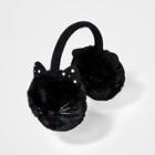 Girls' Cat Bedazzled Earmuffs - Cat & Jack Black