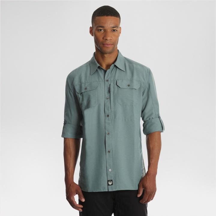 Wrangler Outdoor Long Sleeve Calvin Shirt - Galaxy Blue