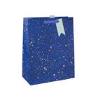 Spritz Large Foil Splattered Cub Bag With Tag Navy -