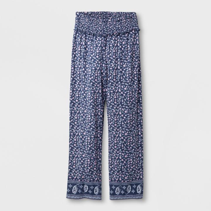 Girls' Printed Soft Pants - Art Class Blue