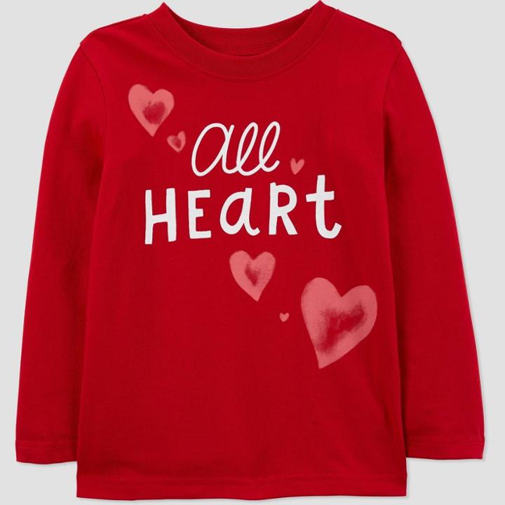 Baby Girls' 'all Heart' T-shirt - Just One You Made By Carter's Red